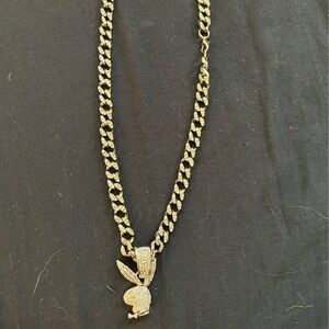 Gold Chain Necklace with Pendant